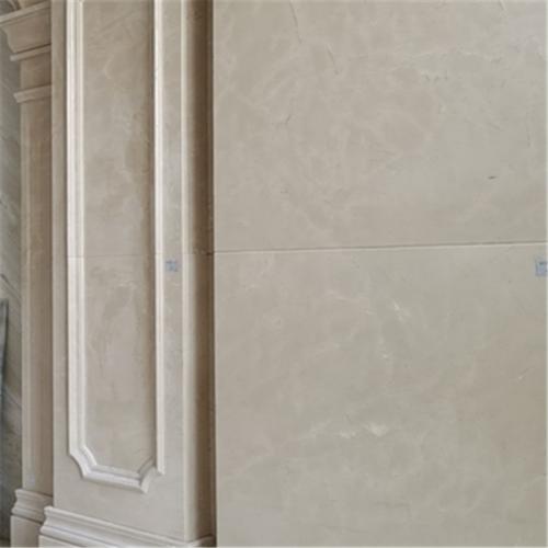 Cream Vanian Marble TV Wall Design